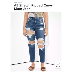 American Eagle, curvy mom jean